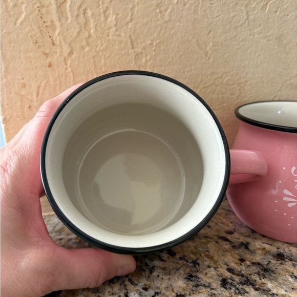 Pink Ceramic Mugs Set - Picture 5 of 5